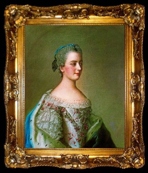 framed  Jean-Etienne Liotard Portrait of Isabella of Parma, ta009-2